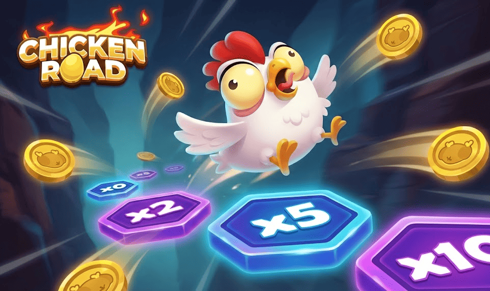 Gallina esquivando trampas en Chicken Road